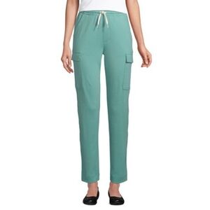 Lands' End▪️Sport Knit Cargo Ankle Straight Leg Pants